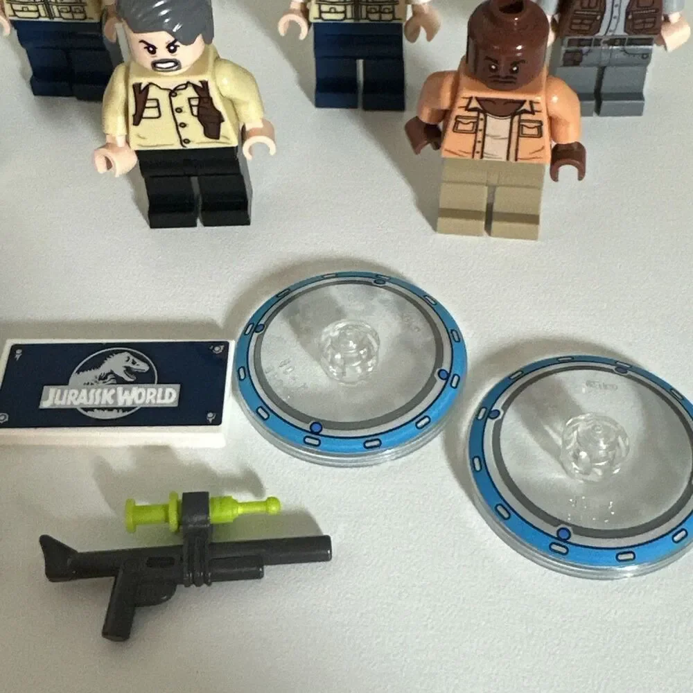 Lego Jurassic World And Park Minifigure Lot Vic Simon Claire World Tag Barry